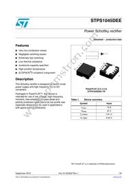 STPS1045DEE-TR Datasheet Cover