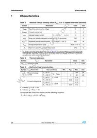 STPS1045DEE-TR Datasheet Page 2
