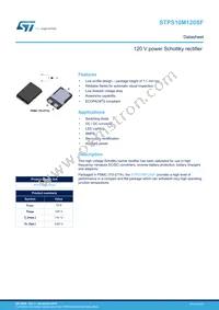 STPS10M120SF Datasheet Cover