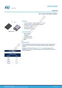 STPS1230SF Datasheet Cover