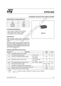 STPS140Z Datasheet Cover