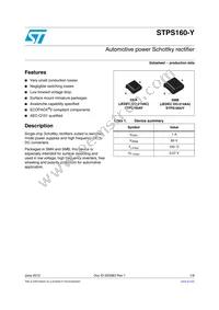 STPS160AY Datasheet Cover