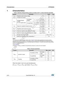 STPS2045CG Datasheet Page 2