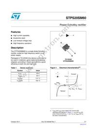 STPS20SM60D Datasheet Cover