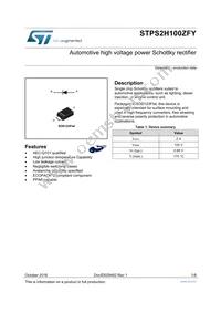 STPS2H100ZFY Datasheet Cover