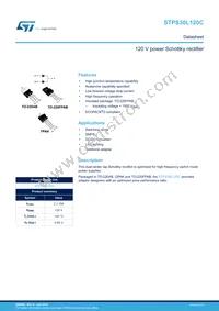 STPS30L120CR Datasheet Cover