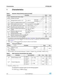 STPS30L30CG Datasheet Page 2