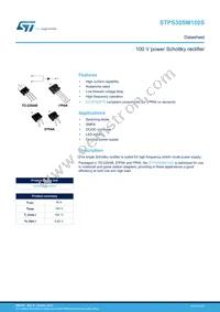 STPS30SM100SFP Datasheet Cover