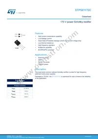 STPS61170CW Datasheet Cover