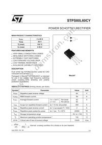 STPS80L60CY Datasheet Cover