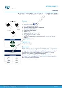 STPSC12065G2Y-TR Datasheet Cover