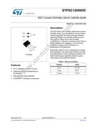 STPSC12H065CT Datasheet Cover