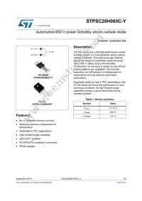 STPSC20H065CWY Datasheet Cover