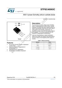 STPSC40065CW Datasheet Cover