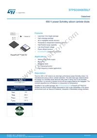 STPSC6H065DLF Datasheet Cover