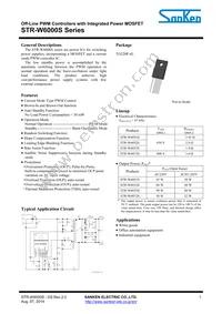 STR-W6052S Datasheet Cover