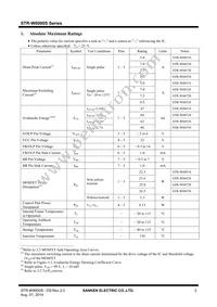 STR-W6072S Datasheet Page 3