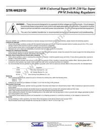 STR-W6251D Datasheet Page 13