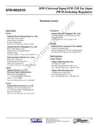 STR-W6251D Datasheet Page 15