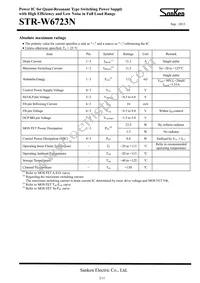 STR-W6723N Datasheet Page 2
