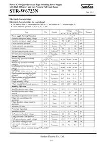 STR-W6723N Datasheet Page 3