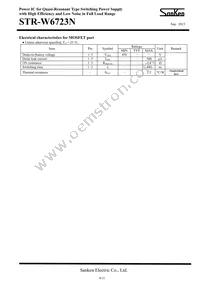 STR-W6723N Datasheet Page 4