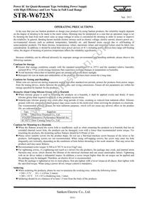 STR-W6723N Datasheet Page 10