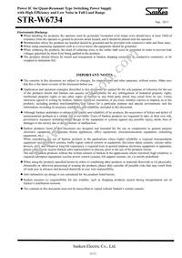 STR-W6734 Datasheet Page 11