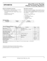 STR-W6735 Datasheet Page 2