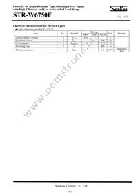 STR-W6750F Datasheet Page 4