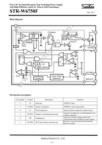 STR-W6750F Datasheet Page 7