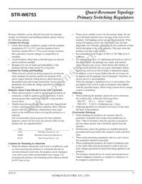 STR-W6753 Datasheet Page 7