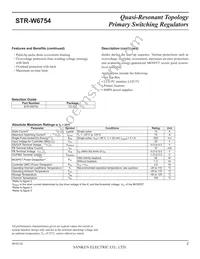 STR-W6754 Datasheet Page 2