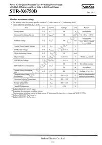 STR-X6750B Datasheet Page 2