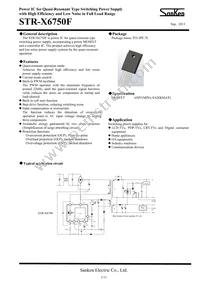 STR-X6750F Datasheet Cover