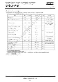 STR-X6756 Datasheet Page 2