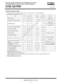 STR-X6759F Datasheet Page 2