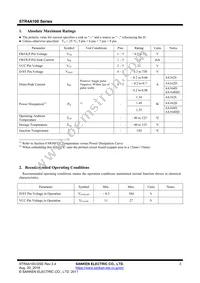 STR4A164HD Datasheet Page 3
