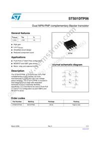 STS01DTP06 Datasheet Cover