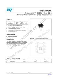 STS17NH3LL Datasheet Cover