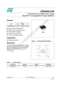 STS26N3LLH6 Datasheet Cover