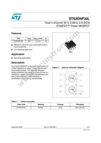 STS2DNF30L Datasheet Cover