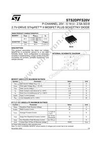 STS2DPFS20V Datasheet Cover