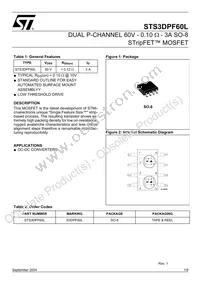 STS3DPF60L Datasheet Cover