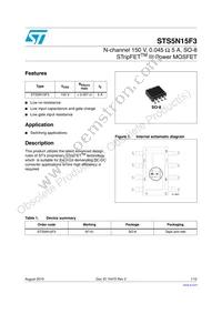 STS5N15F3 Datasheet Cover