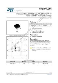 STS7P4LLF6 Datasheet Cover