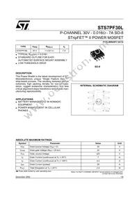 STS7PF30L Datasheet Cover
