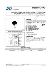 STS8DN6LF6AG Datasheet Cover