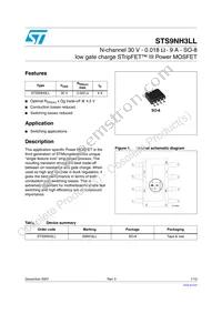 STS9NH3LL Datasheet Cover