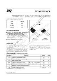 STTA3006CW Datasheet Cover